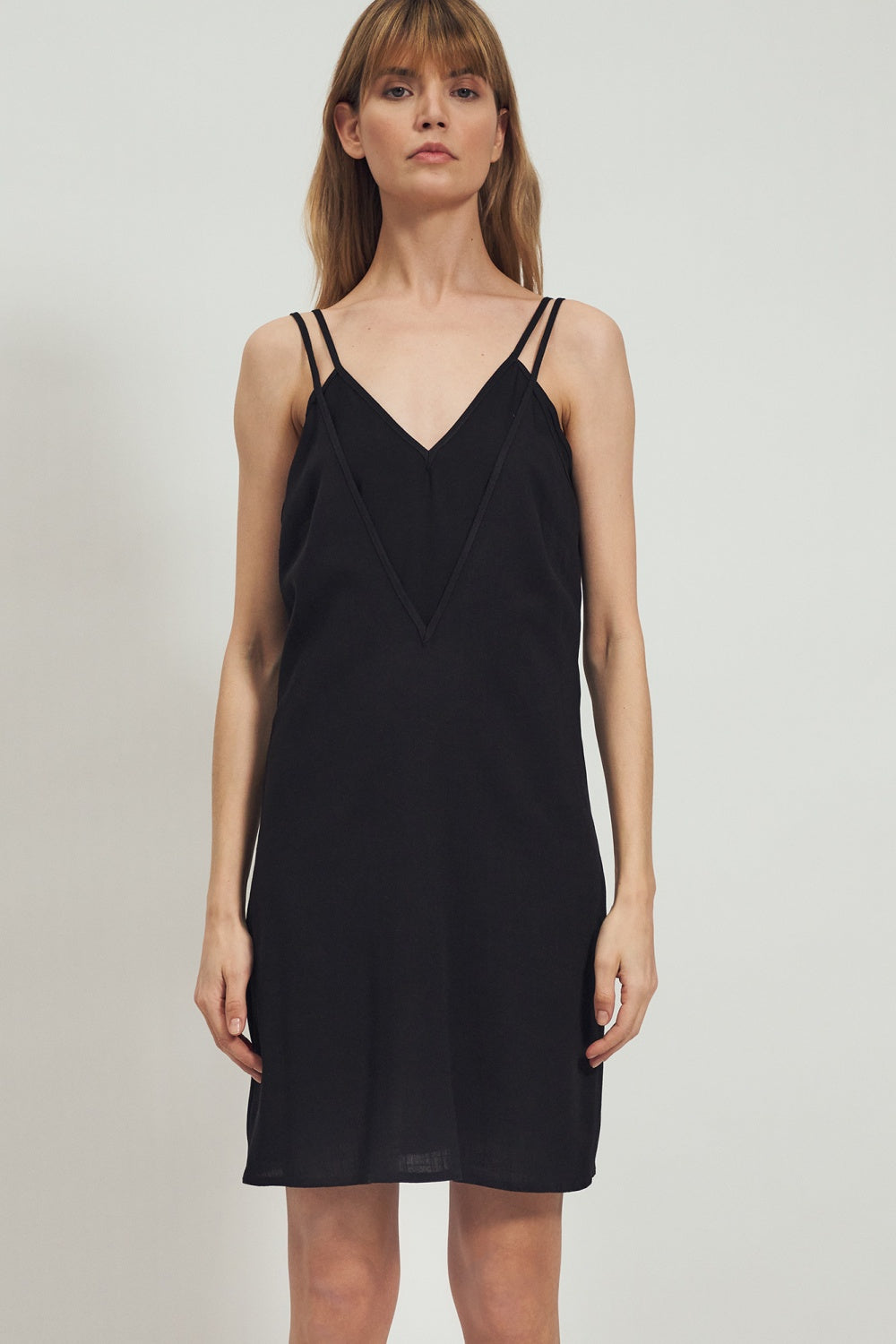 sukienka na ramiączkach S Black Daydress