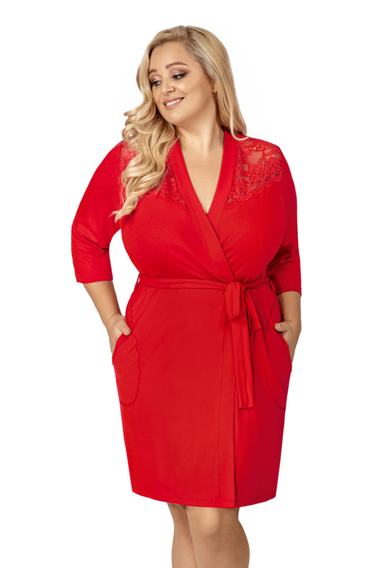 Plus Red Bathrobe
