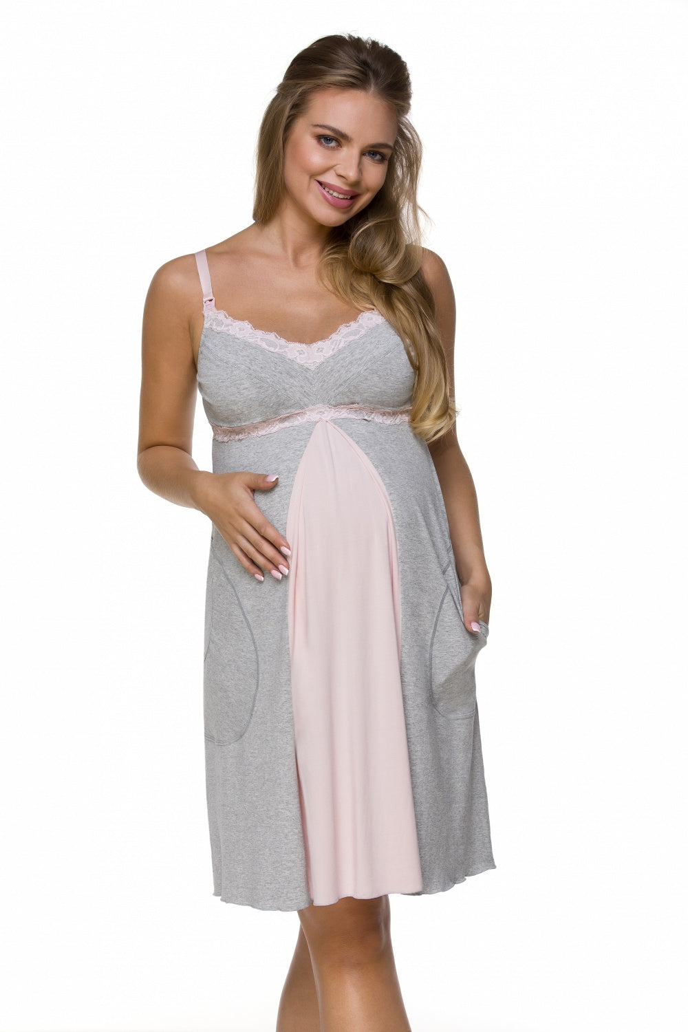 Grey Pink Nightshirt