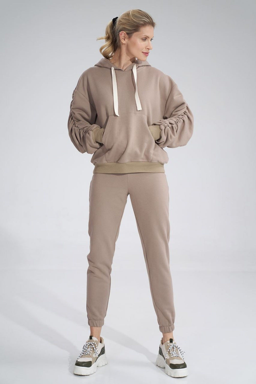 Beige Tracksuit trousers