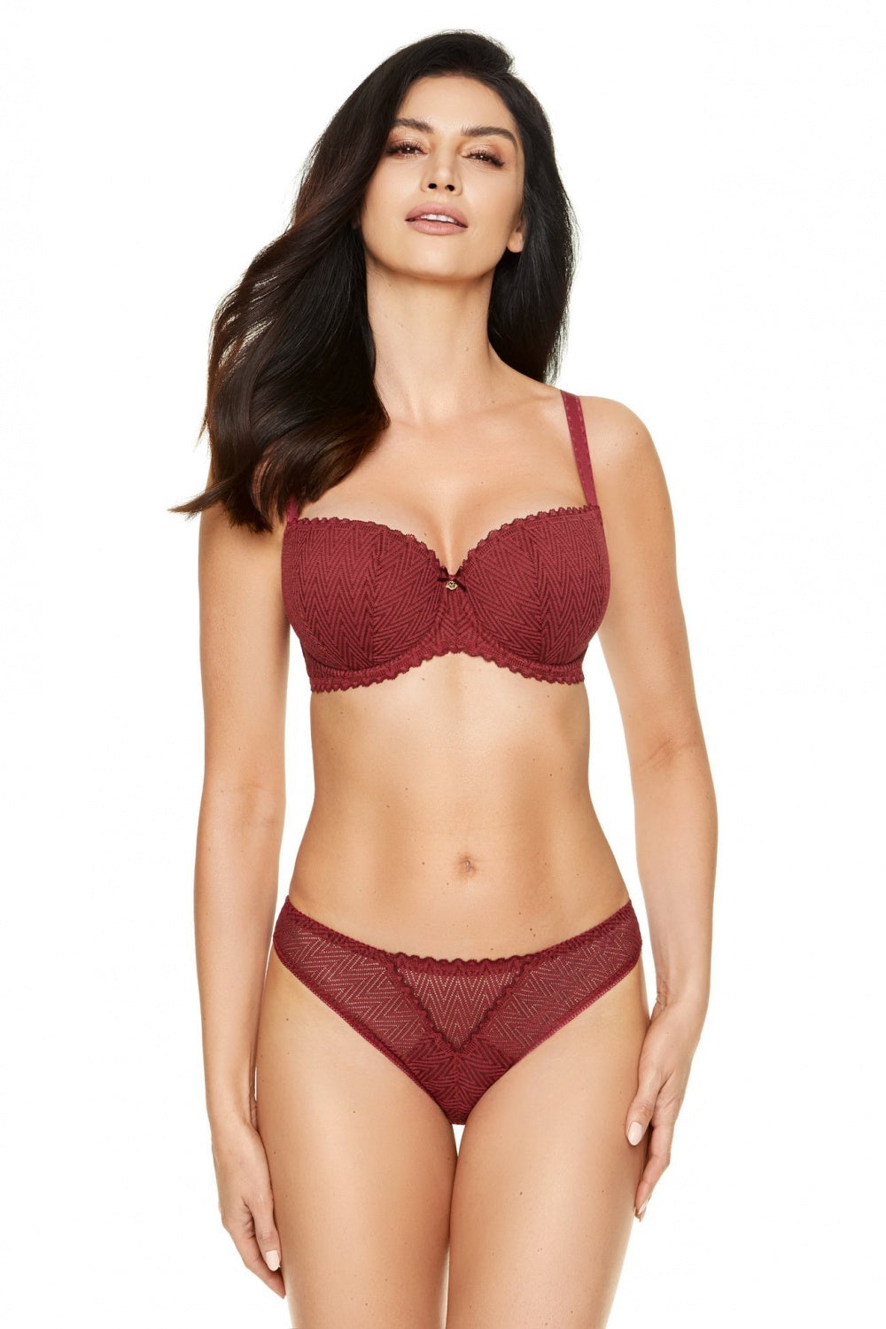 B Burgund Padded bra