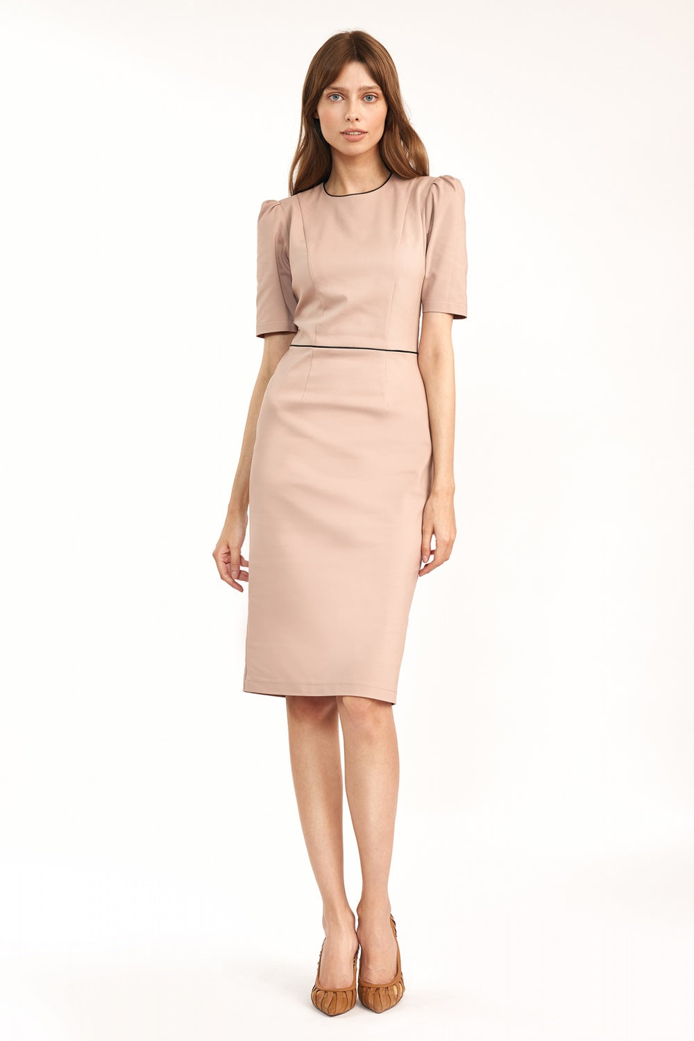 w kolorze beżowym S Beige Daydress