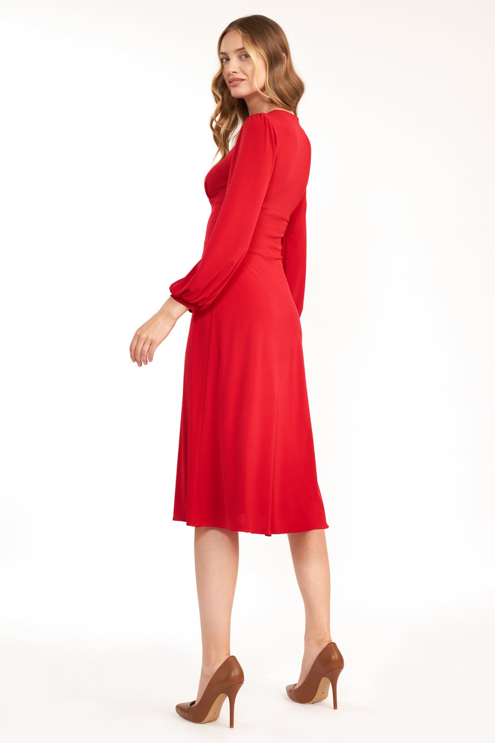 sukienka midi S Red Daydress