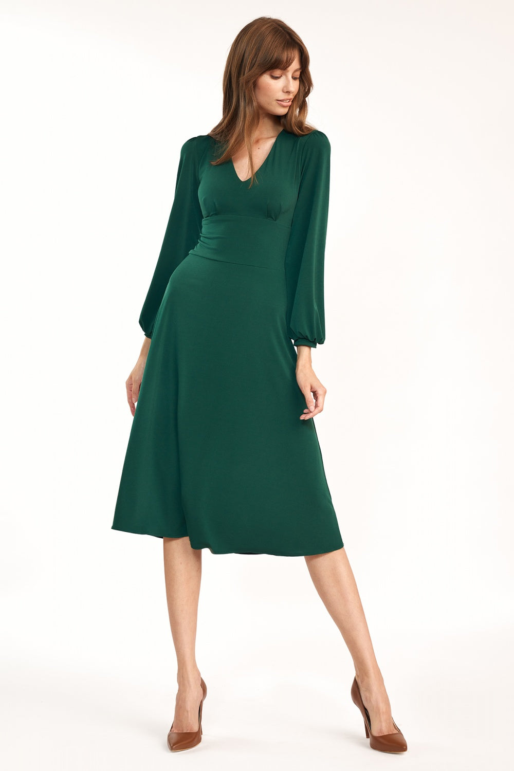 sukienka midi S Green Daydress