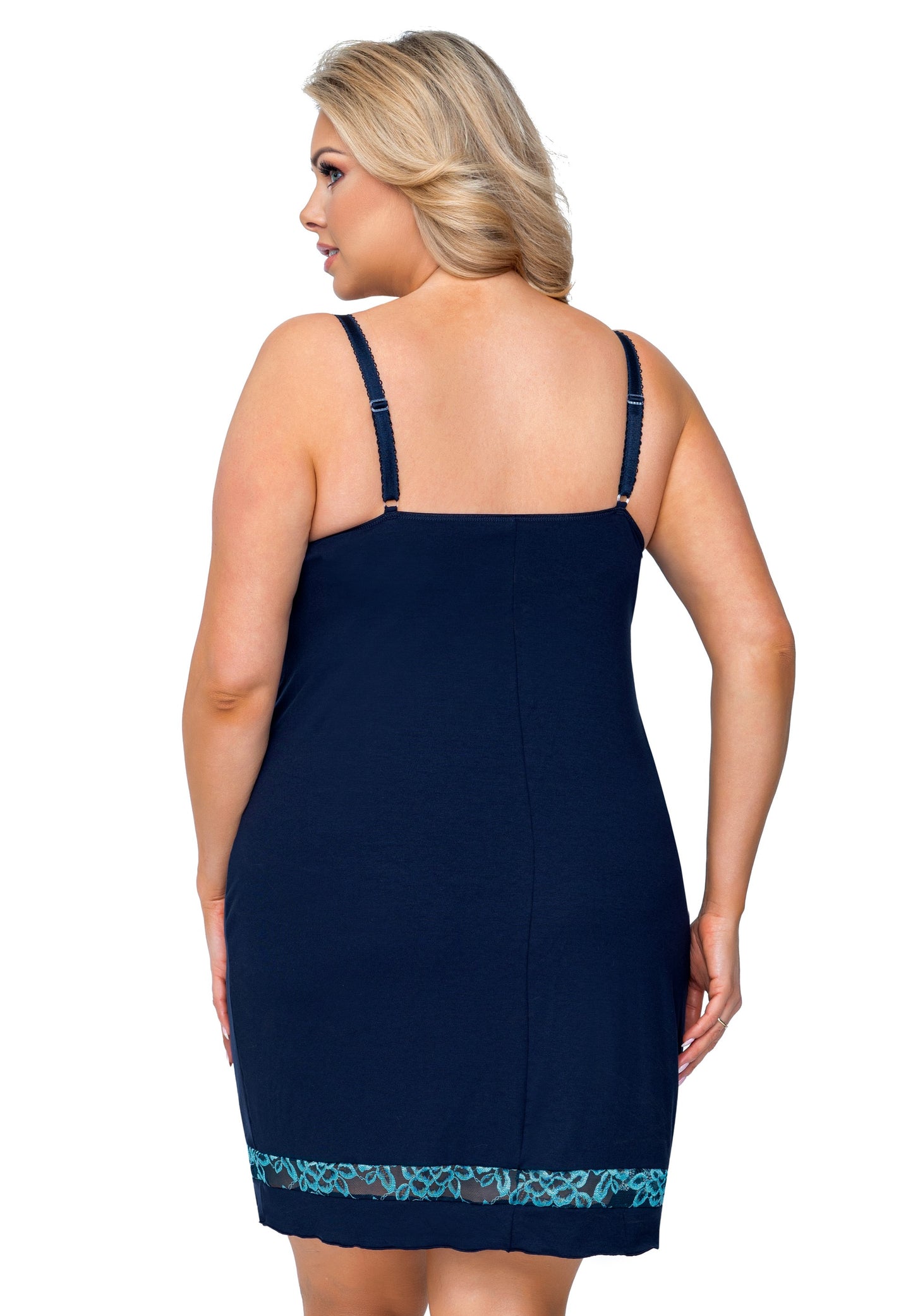 Plus Dark Blue Sexy shirt