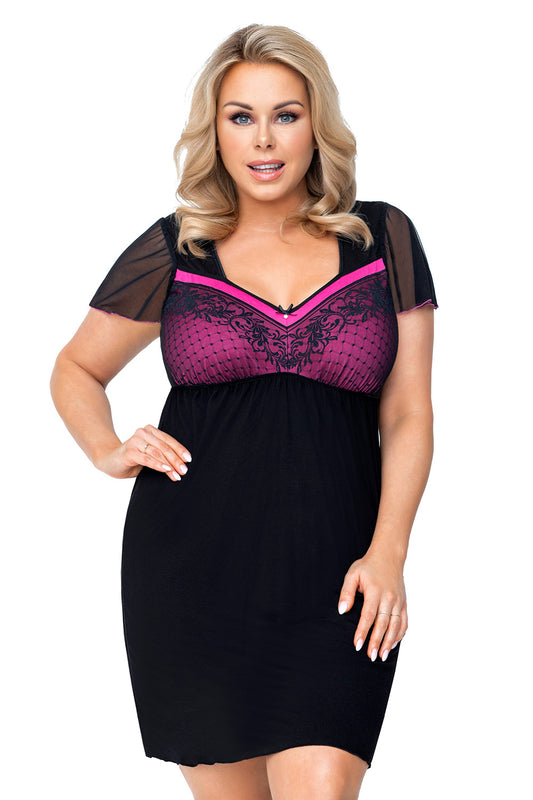 Size Plus Black Sexy shirt