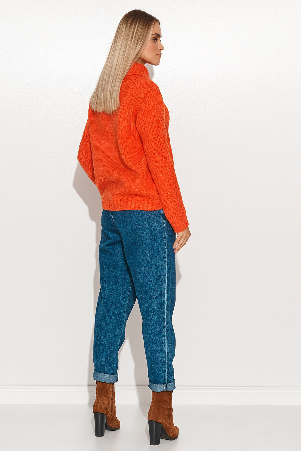 Orange Turtleneck