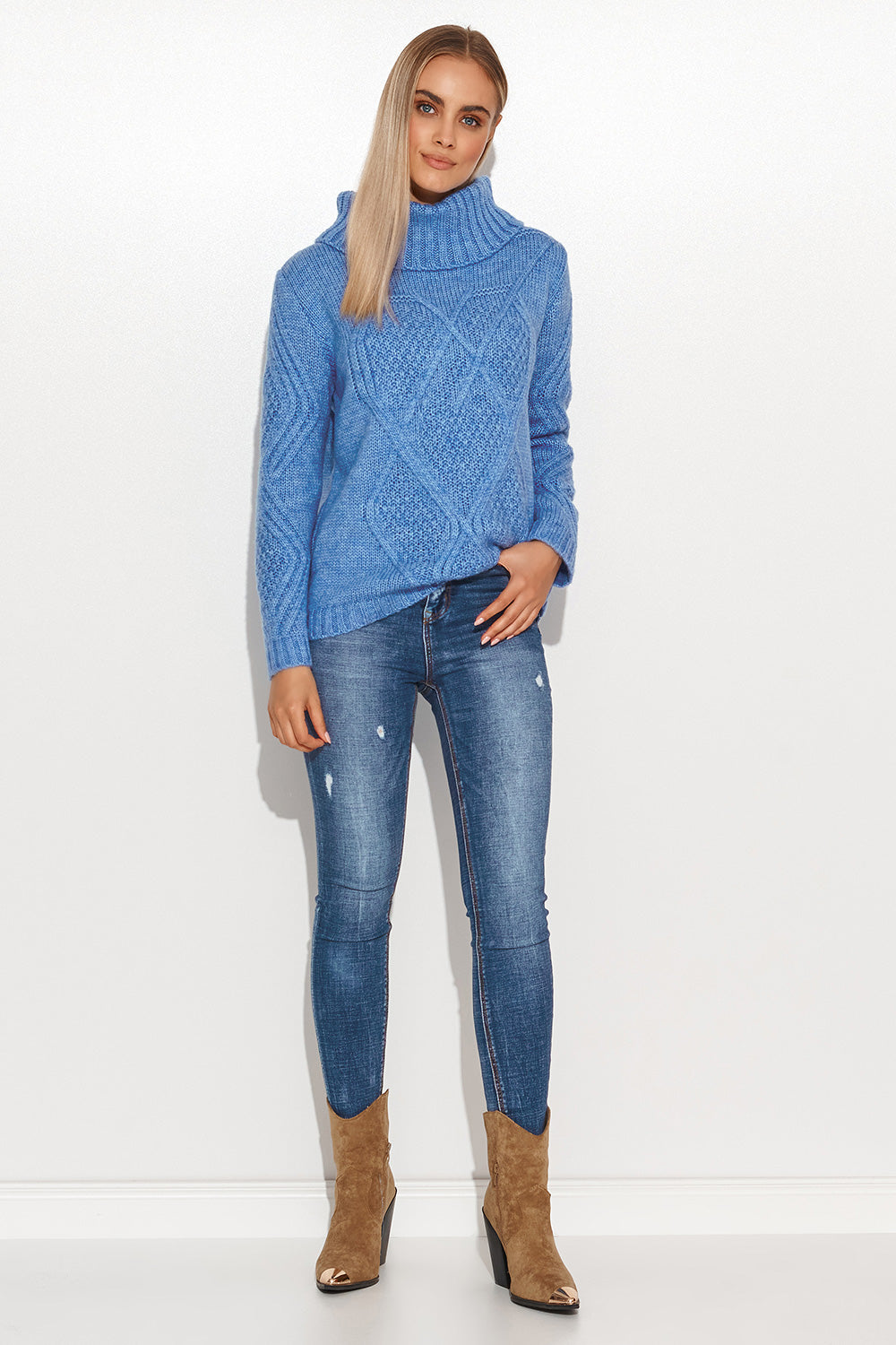 Blue Jeans Turtleneck