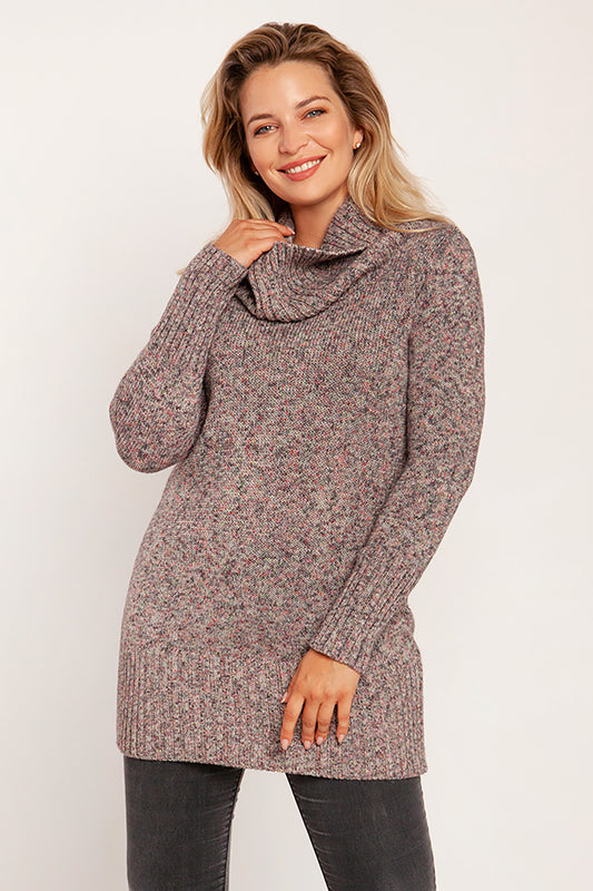Pink Melange Jumper