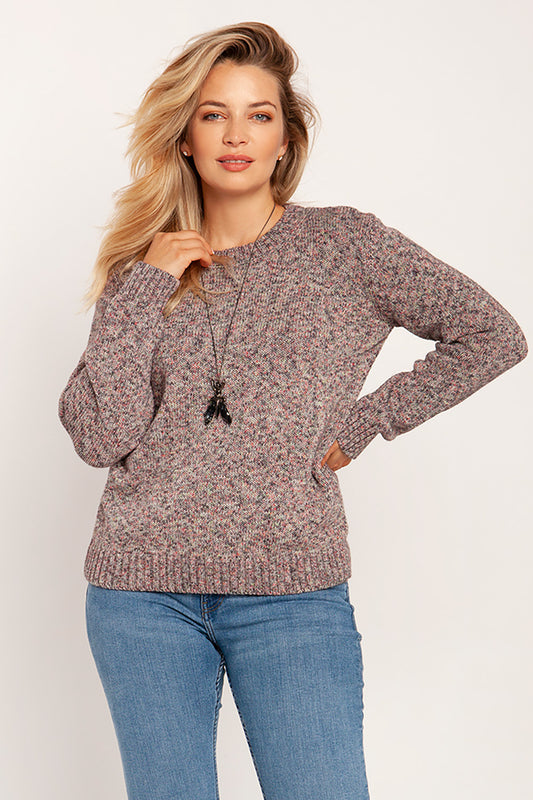 Pink Melange Jumper