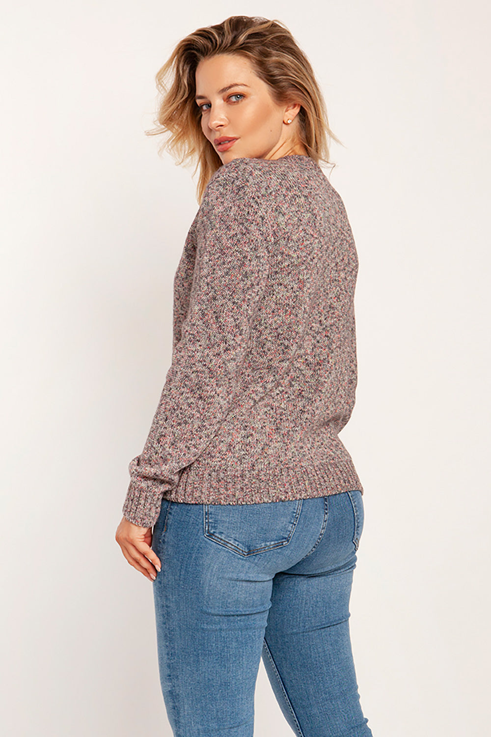 Pink Melange Jumper