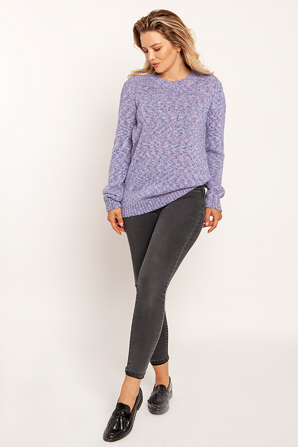 Blue Melange Jumper
