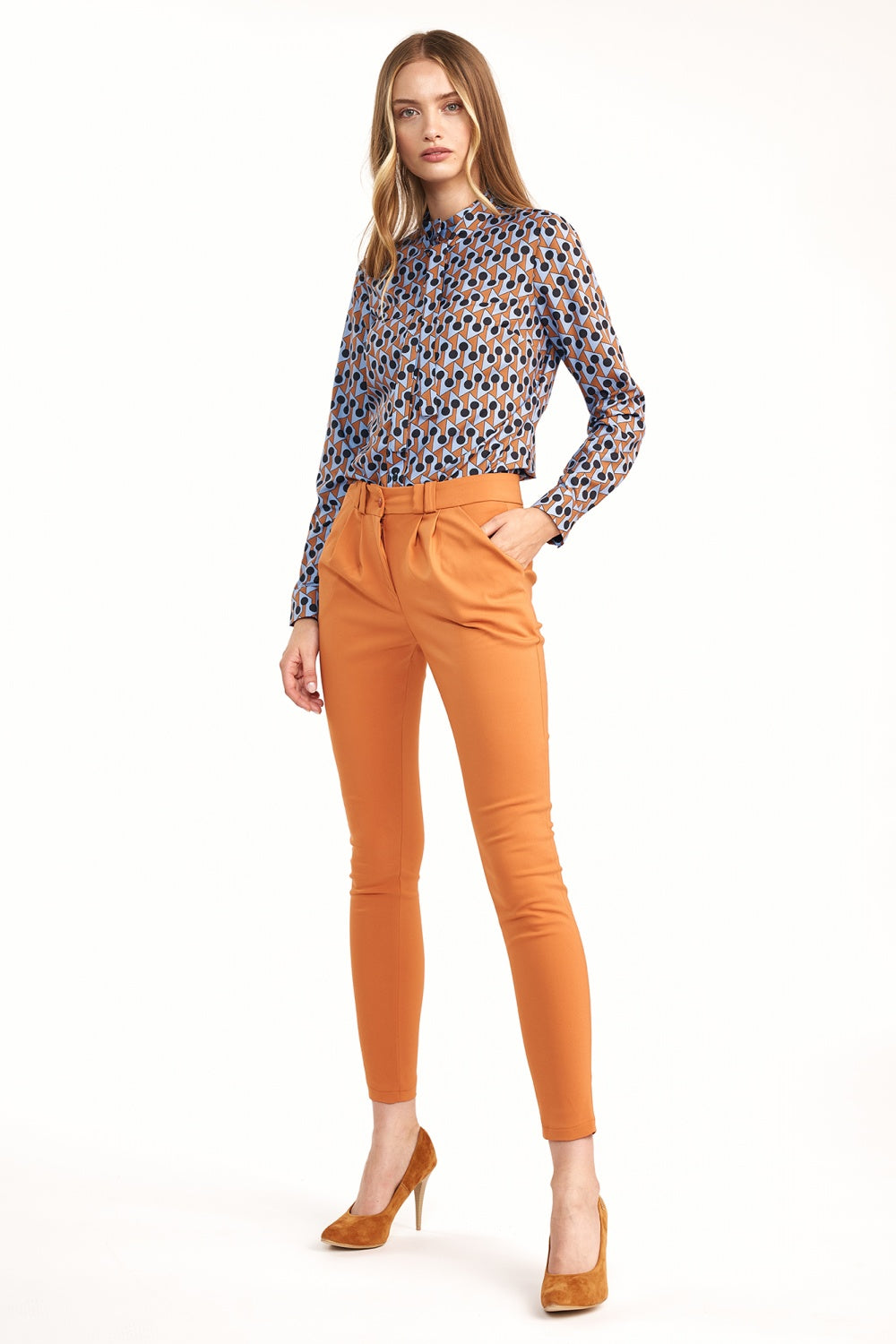 ze zwężanymi nogawkami SD Orange Women trousers