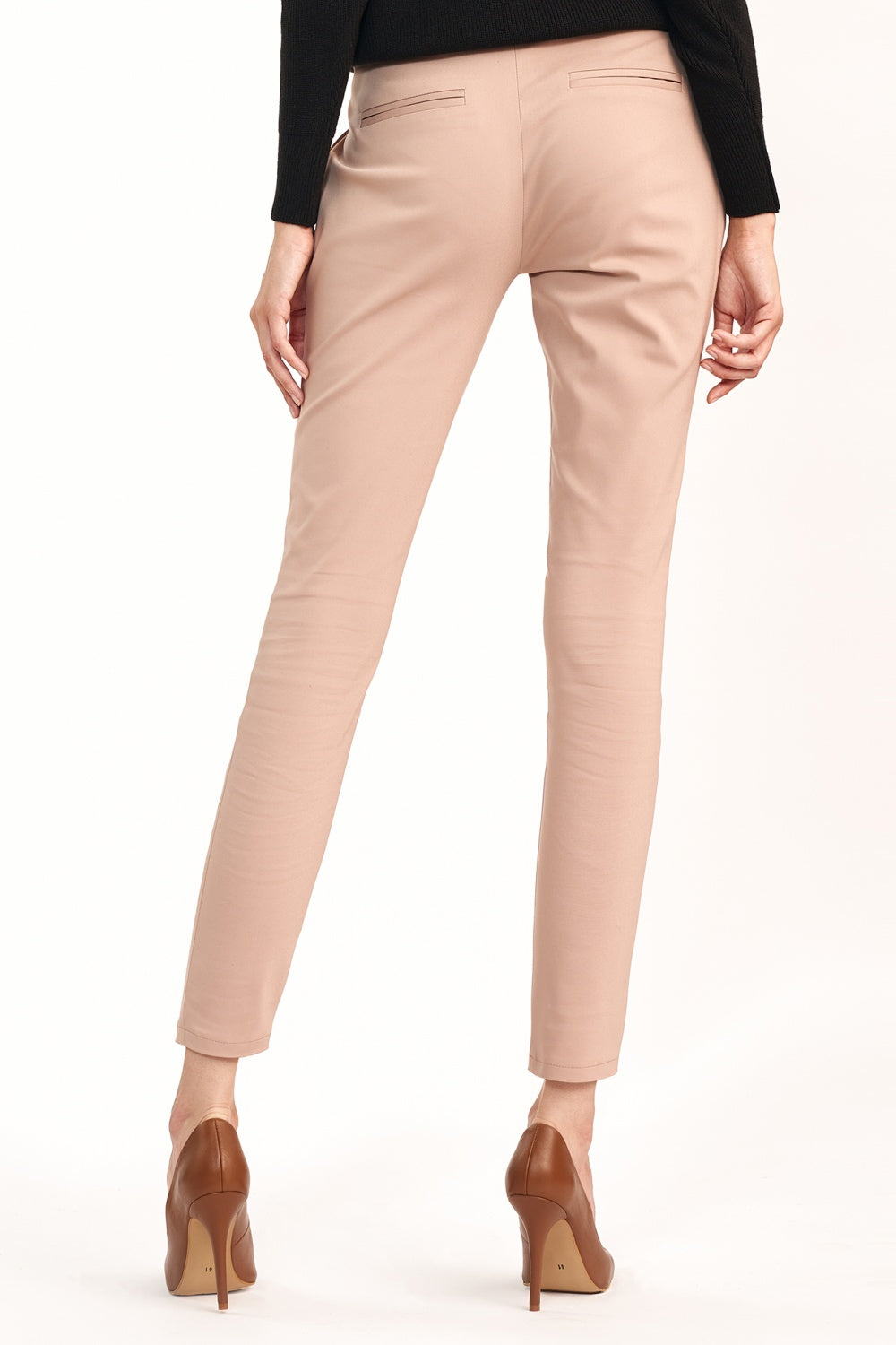 ze zwężanymi nogawkami SD Beige Women trousers