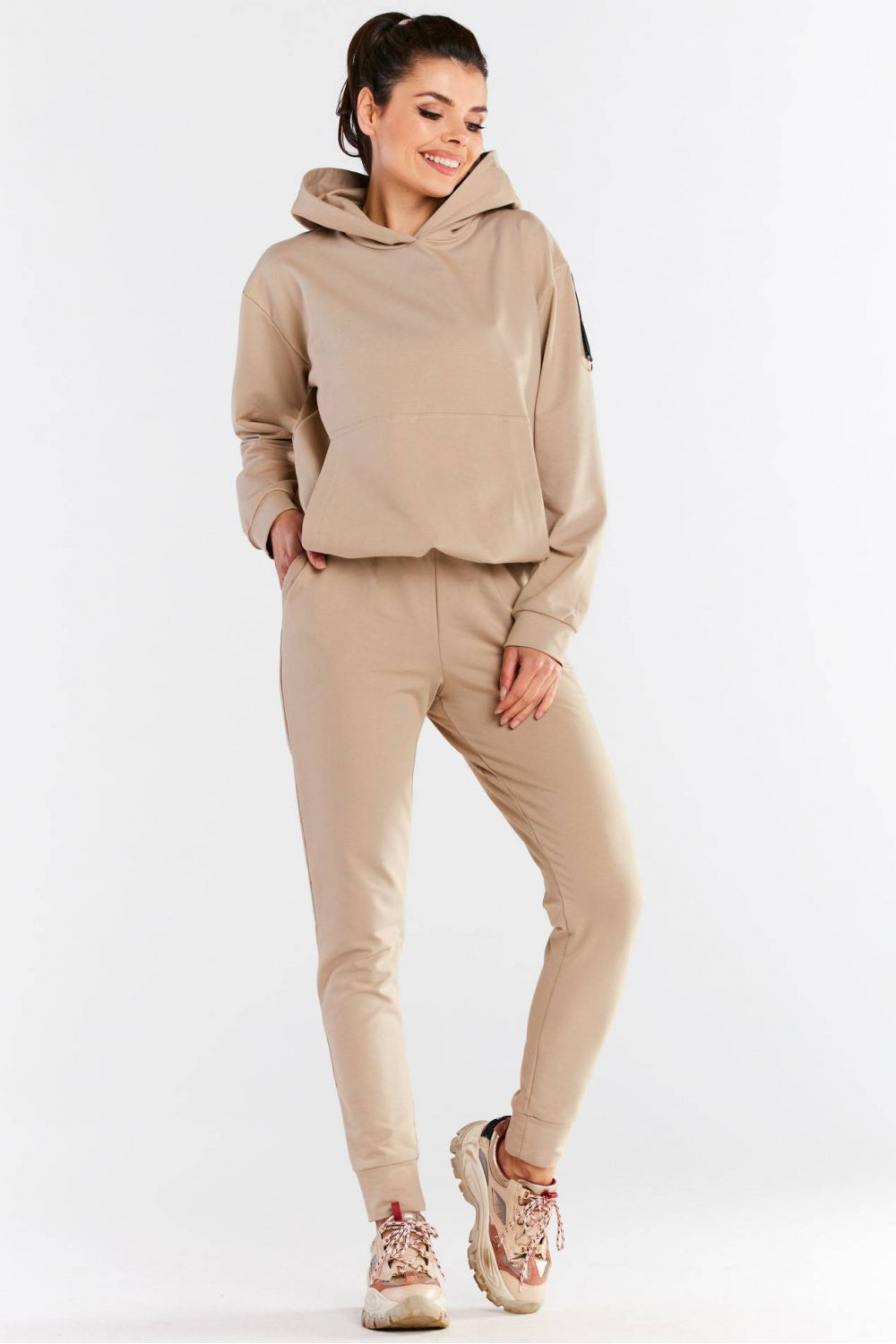 Beige Tracksuit trousers
