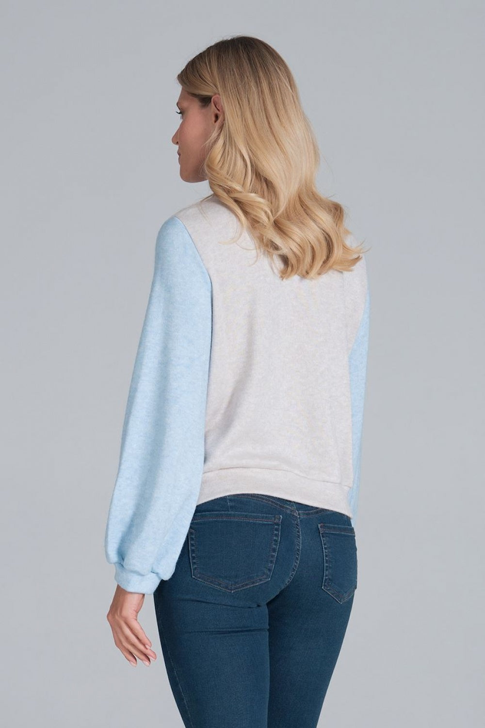 Beż Błękit Jumper