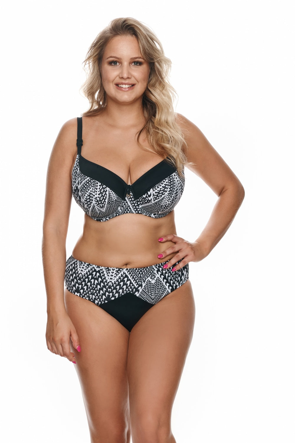 Fidżi Black White Swimming panties