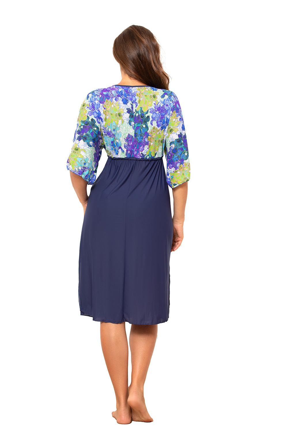 M Blue Navy Beach Dress