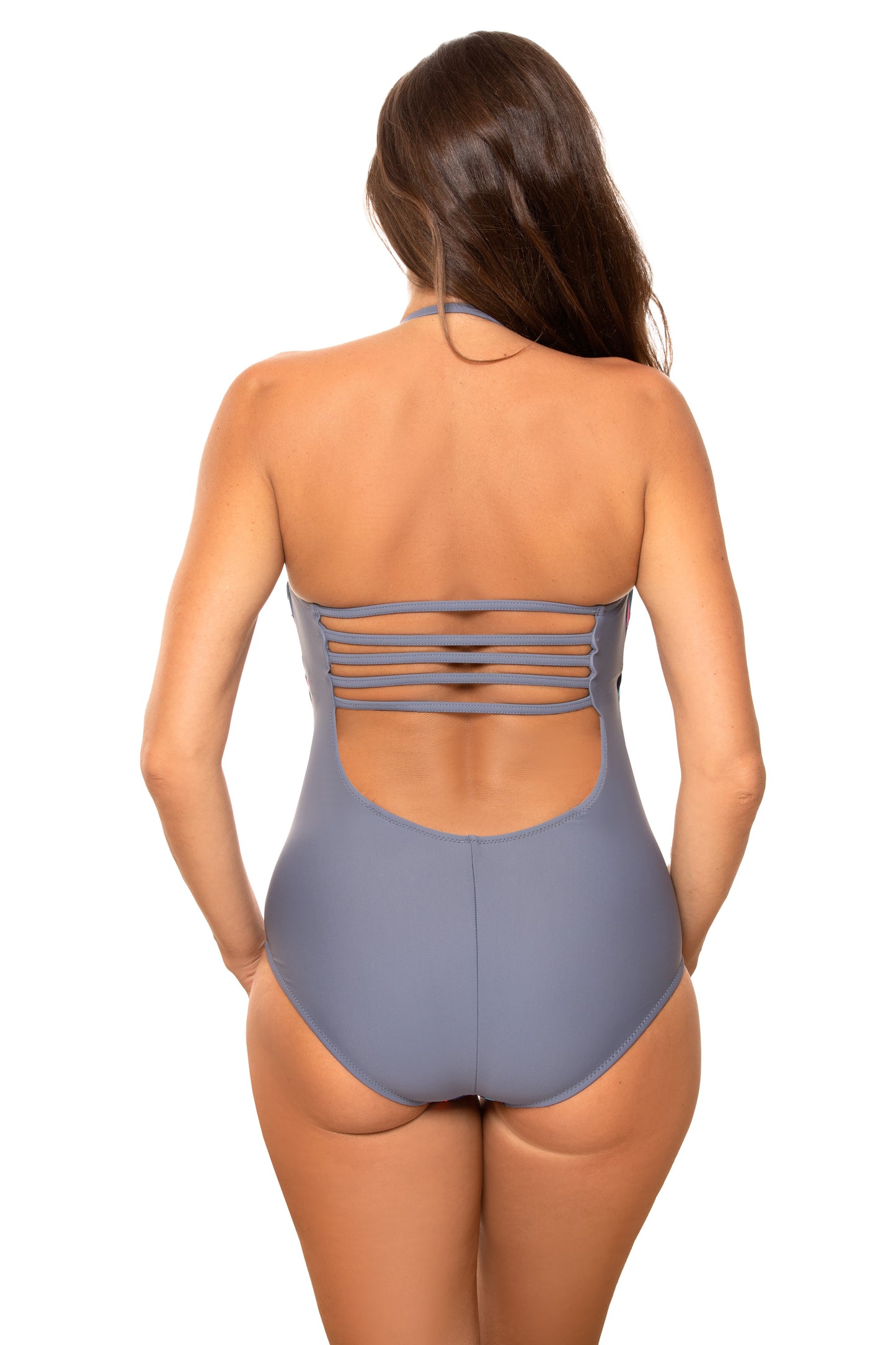 Sansza Navy Grey Swimsuit one piece