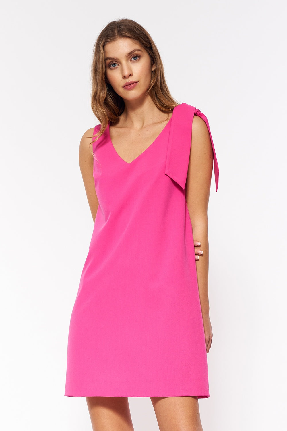 z szarfą S Pink Cocktail dress