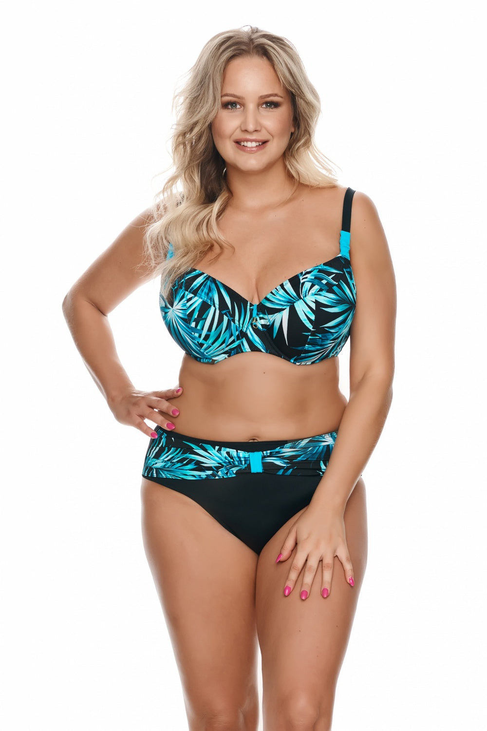 Big Borneo Blue Black Swimming bra