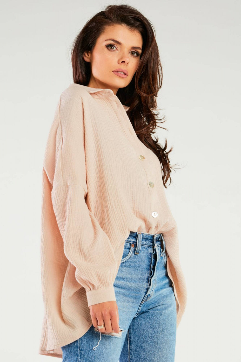 Beige Long sleeve shirt