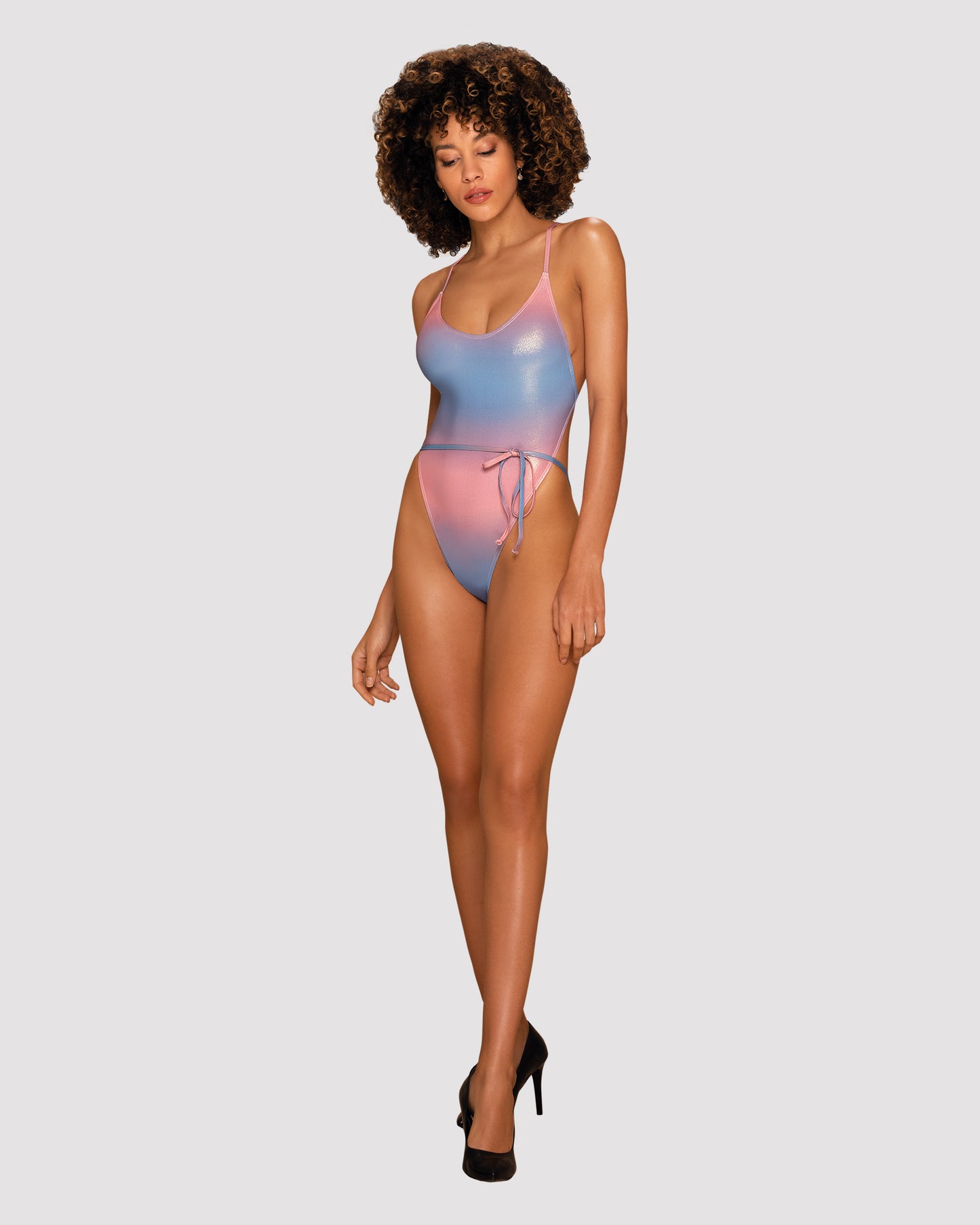 Rionella Pink Blue Swimsuit one piece