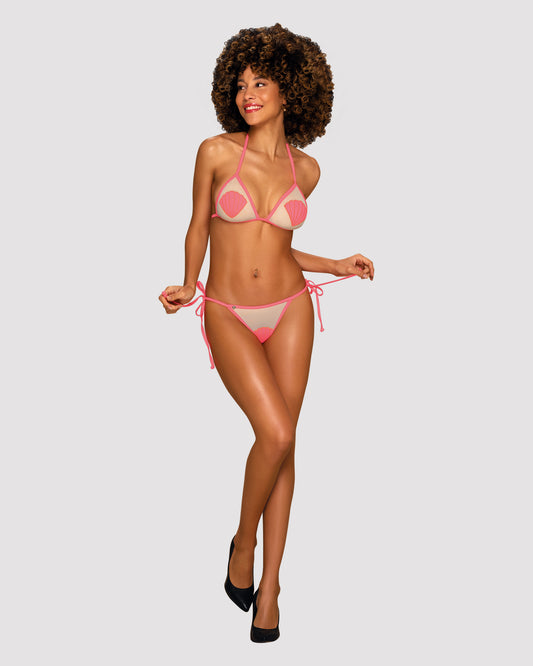 Playa Del Amor Coral Swimsuit two piece